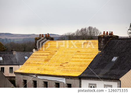 Replacing a slate roof 126075335