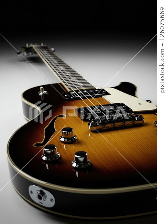 Professional Electric Guitar Closeup  High Resolution Musical Instrument Photography 126075669