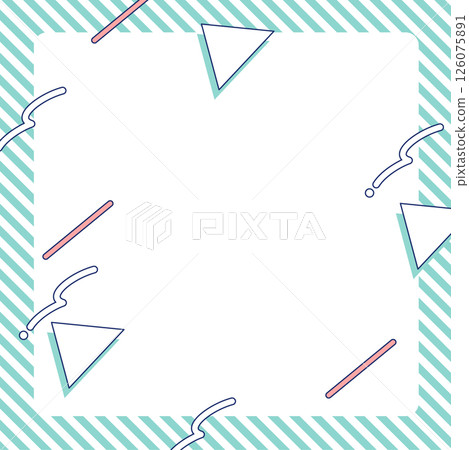 可愛的復古流行裝飾背景 126075891