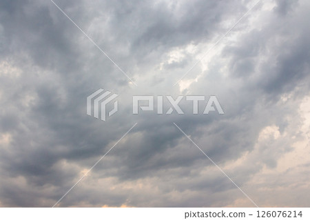 dark storm clouds on the sky. dramatic cloudy weather and meteorology background. scenic environment of disaster climate. heavy cumulonimbus pattern dark storm clouds on the sky. dramatic cloudy weather and meteorology background. scenic environment of disaster climate. heavy cumulonimbus pattern 126076214