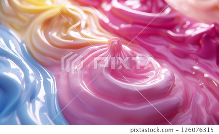 sweet dessert with cream 126076315