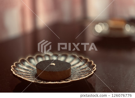 Sesame tower for dessert after dinner Sesame tower for dessert after dinner 126076776