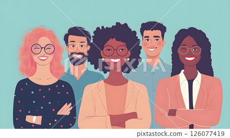 diverse team in office, gender equality, multicultural workspace, teamwork, collaboration, diverse team in office, gender equality, multicultural workspace, teamwork, collaboration, 126077419