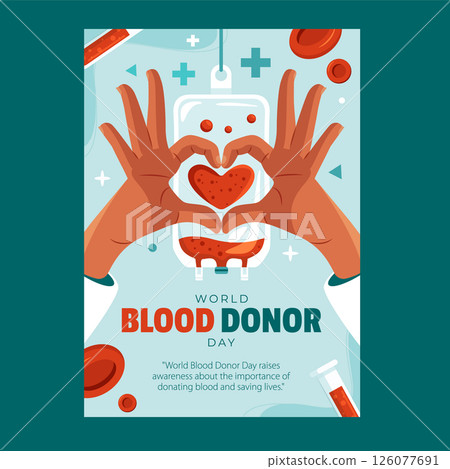 World Blood Donor Day Poster World Blood Donor Day Poster 126077691