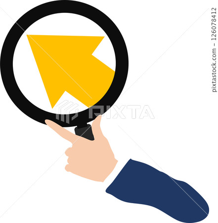 Illustration of arrow Illustration of arrow 126078412
