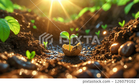 sprout, egg, germination 126079102