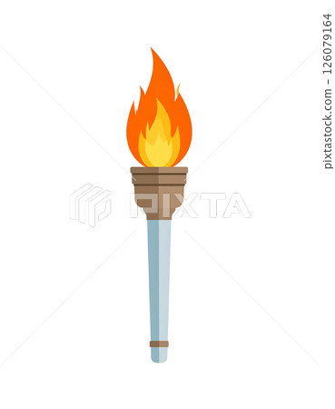 Torch, Olympic flame, flame illustration material Torch, Olympic flame, flame illustration material 126079164