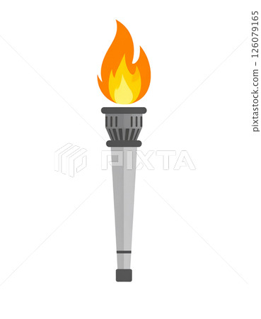 Torch, Olympic flame, flame illustration material Torch, Olympic flame, flame illustration material 126079165