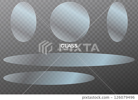 Realistic transparent glass 126079496