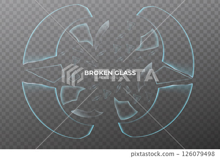 Realistic transparent glass 126079498