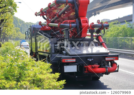 混凝土泵車圖片 126079969