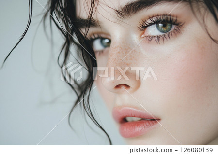 Young woman beauty portrait AI image 126080139