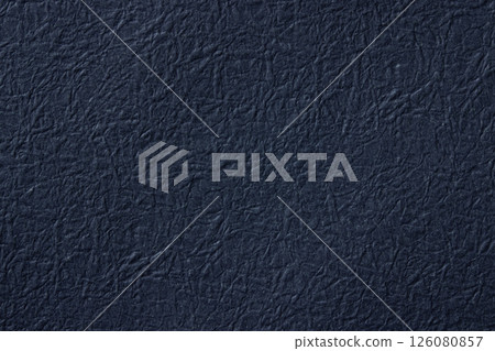 Rough textured navy blue washi paper material 126080857