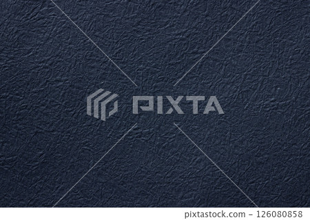 Rough textured navy blue washi paper material 126080858