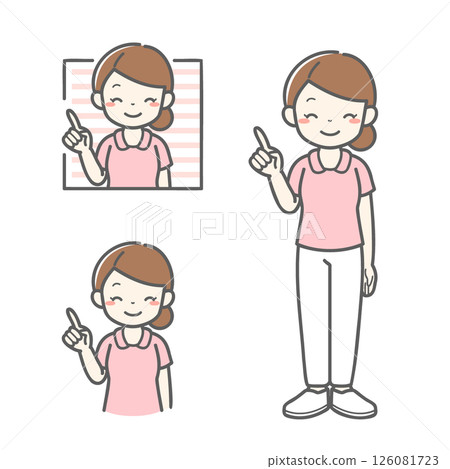 Vector illustration of a male nurse pointing and explaining Vector illustration of a male nurse pointing and explaining 126081723
