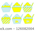 Yellow and light blue pop shaved ice set 126082004