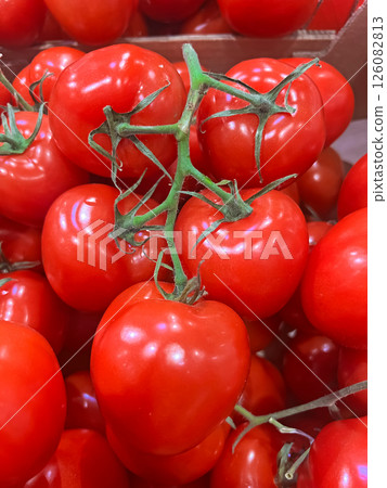 Background of fresh pink tomato  Background of fresh pink tomato  126082813