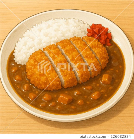 美味的炸肉排咖哩 126082824