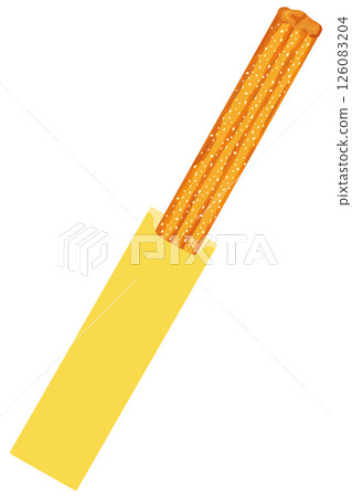 Sugar-dusted churros illustration vector Sugar-dusted churros illustration vector 126083204