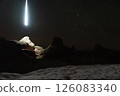 Drone used for light painting in White Pocket National Monument.  Located in Northern Arizona.  An aerial and abstract light painting. 126083340