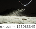 Drone used for light painting in White Pocket National Monument.  Located in Northern Arizona.  An aerial and abstract light painting. 126083345