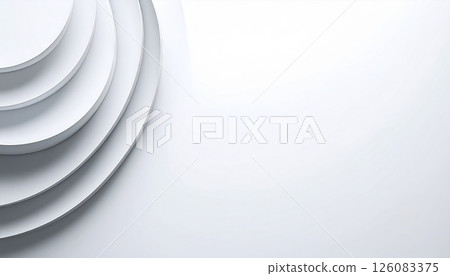 重疊灰色圓板的簡約背景 重疊灰色圓板的簡約背景 126083375
