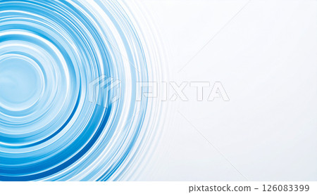 藍色水面上漣漪的令人耳目一新的抽象背景 126083399