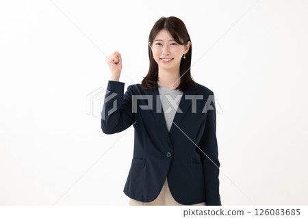 A woman with a smile A woman with a smile 126083685