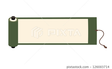 Simple and cute hand-drawn scroll illustration Simple and cute hand-drawn scroll illustration 126083714