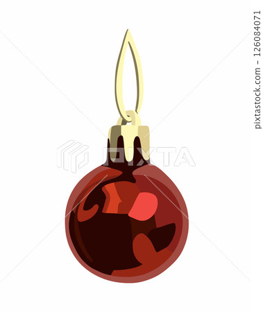 Vector isolated illustration of Christmas tree... - Stock Illustration ...