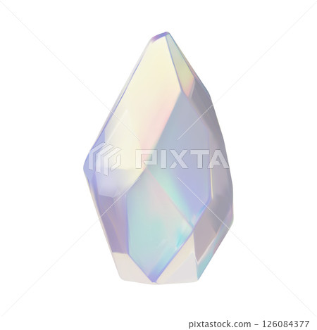 3D vector illustration of sparkling gemstone, diamond. 3D vector illustration of sparkling gemstone, diamond. 126084377
