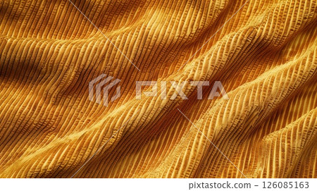 Warm and Textured Corduroy Fabric. Comfort and Style Concept 126085163