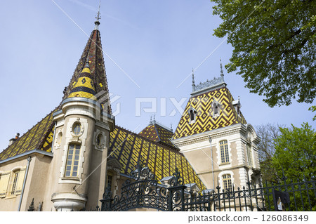 Chateau Aloxe-Corton (castle), Burgundy, France 126086349