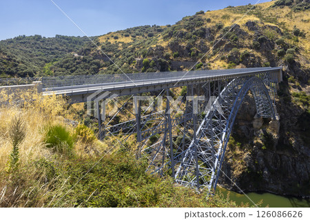 Puente de Requejo bridge, Pino del Oro, Castile and Leon, Spain Puente de Requejo bridge, Pino del Oro, Castile and Leon, Spain 126086626