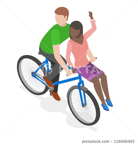 3D Isometric Flat Illustration of Healthy And Active Lifestyle. Item 4 3D Isometric Flat Illustration of Healthy And Active Lifestyle. Item 4 126086985