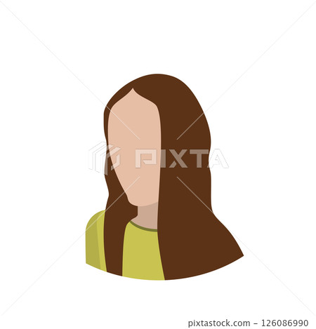 3D Isometric Flat  Set of Women Hairstyles. Item 8 126086990