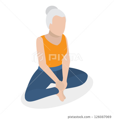 3D Isometric Flat  Illustration of Chakra Systems. Item 16 126087069