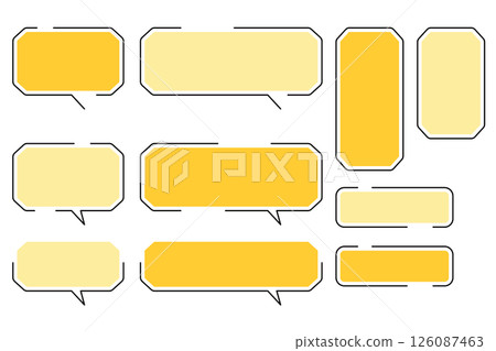 Set of speech bubbles and frames 126087463