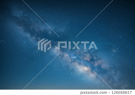 Background material, night sky, Milky Way 126088657