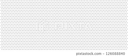 Point texture. Dot seamless pattern. Grid dotted halftone. Simple small geometric pattern. Rectangle black and white polkadots. Repeat polkadot. Vector 126088840