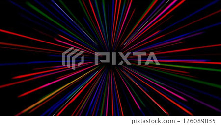 Laser beams of blue and red emitted in different directions. Vector illustration. Light Effects Night background Laser beams of blue and red emitted in different directions. Vector illustration. Light Effects Night background 126089035