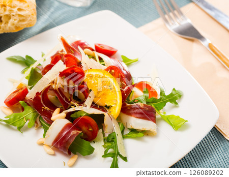 Salad from duck ham 126089202