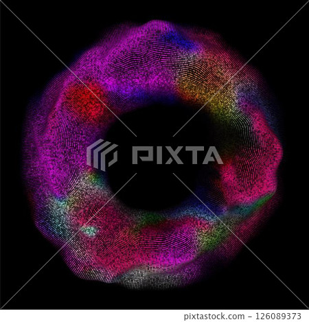 Wave pattern vector. 3D glowing abstract digital particles background. Technology concept. Abstract background. Future vector illustration. Wave pattern vector. 3D glowing abstract digital particles background. Technology concept. Abstract background. Future vector illustration. 126089373