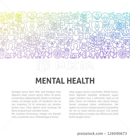 Mental Health Line Template 126090673
