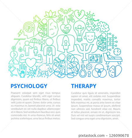 Psychology Therapy Line Template 126090678