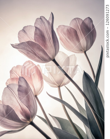 sensual tulip flowers background. tulips bouquet 126091273