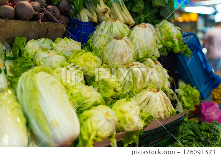 Fresh and organic vegetables at farmers market Fresh and organic vegetables at farmers market 126091371