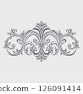 Decorative silver pattern 126091414