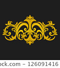 Decorative gold pattern 126091416