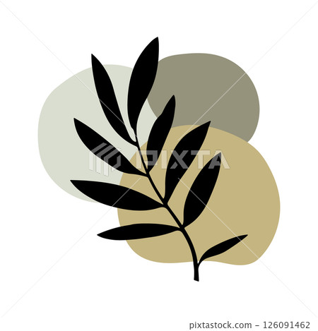 Artistic Leaf with Organic Blobs. Perfect for abstract nature-inspired compositions, posters, or digital art. Artistic Leaf with Organic Blobs. Perfect for abstract nature-inspired compositions, posters, or digital art. 126091462